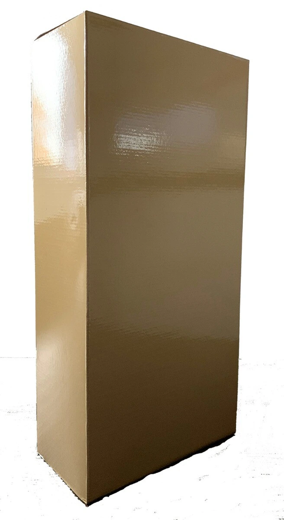 Verpakking,  Kokerdoos Goessens, Goud voor 2 flessen