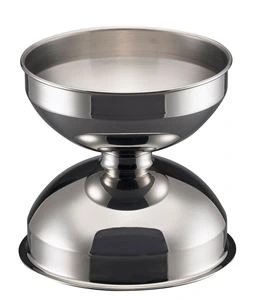 [PROE076] Accessoires,  Spittoon RVS Tafelmodel - Diameter 24 cm.