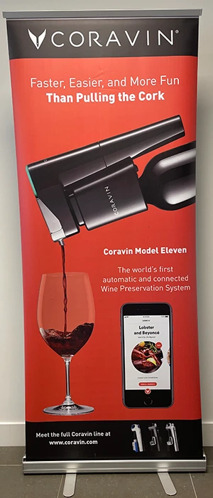 Coravin,  Roll up banner