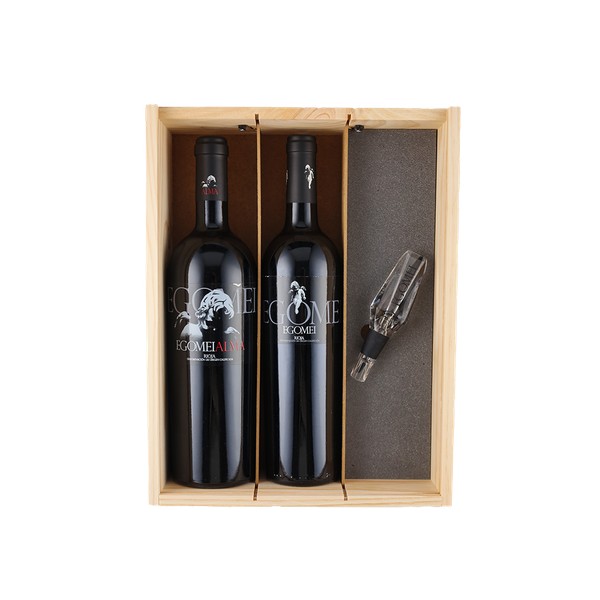 Finca Egomei, Rioja DOCa 3 vaks geschenkkist met 1x Rioja Tinto,1x Alma Tinto en 1x Aerator (1,5 l)