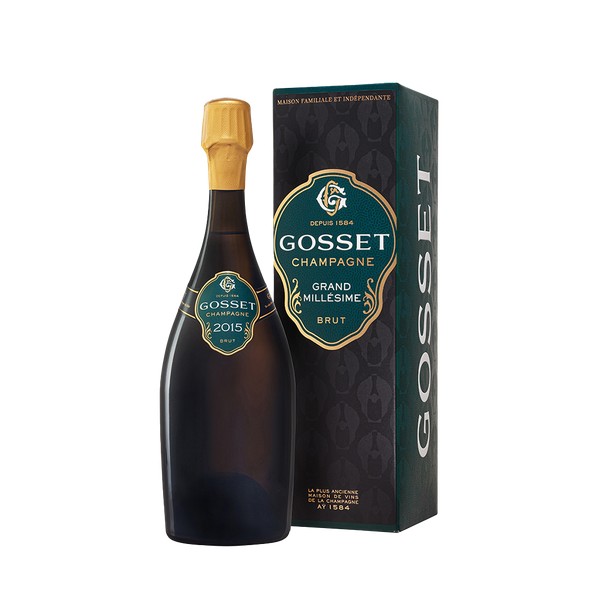 [GOSS24015] Champagne Gosset, Champagne AC Grand Millesime Brut in giftbox 2015 (0,75 l)