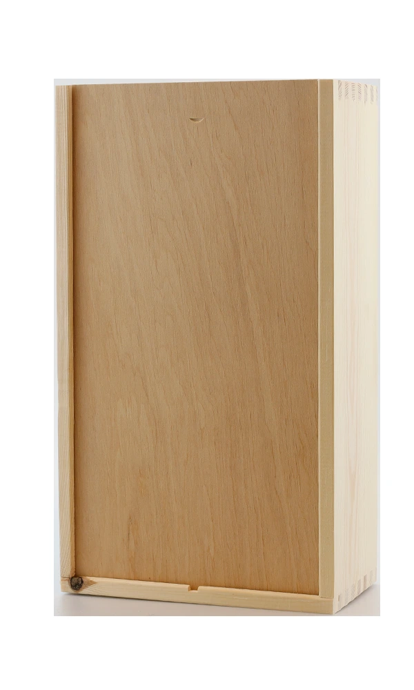 Houten kist,  2-vaks