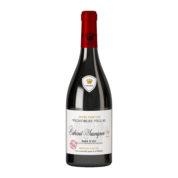 Vignobles Vellas, Pays d'Oc IGP Cabernet Sauvignon, Blend 99 2024 (0,75 l)