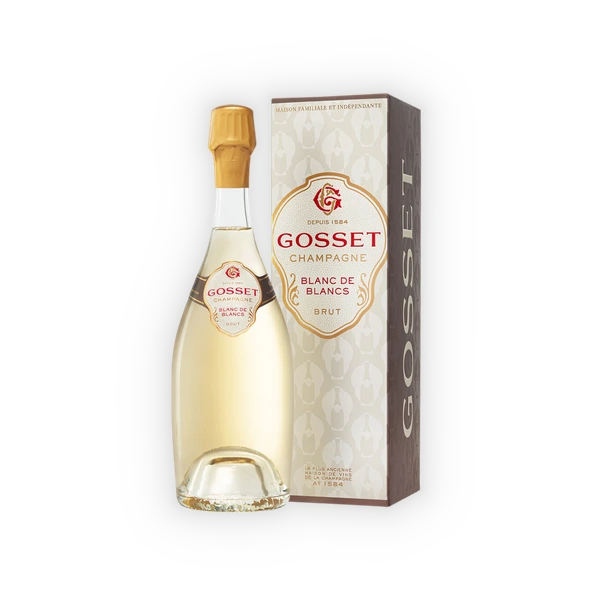 Champagne Gosset, Champagne AC, Grand Blanc de Blancs Brut in giftbox, BLANC 0,75l
