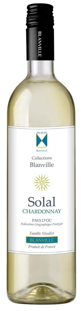 Château Haut-Blanville, Pays d'Oc IGP Solal, Chardonnay 2020 (0,75 l)